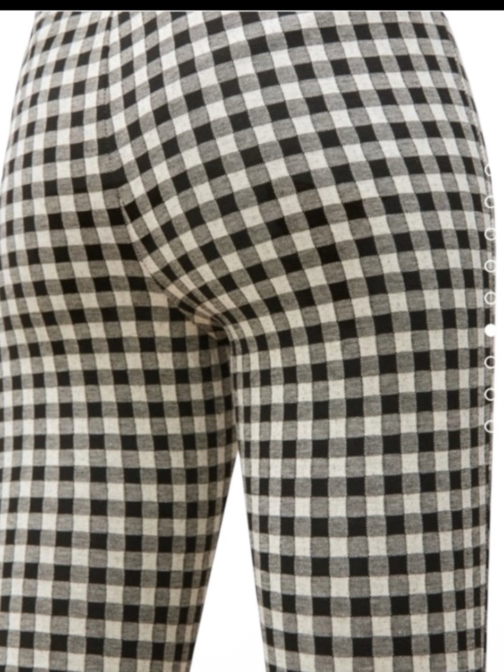 ZARA Gingham Checkered High-Waisted Skinny Pants in Black/White Size Small - Picture 13 of 13